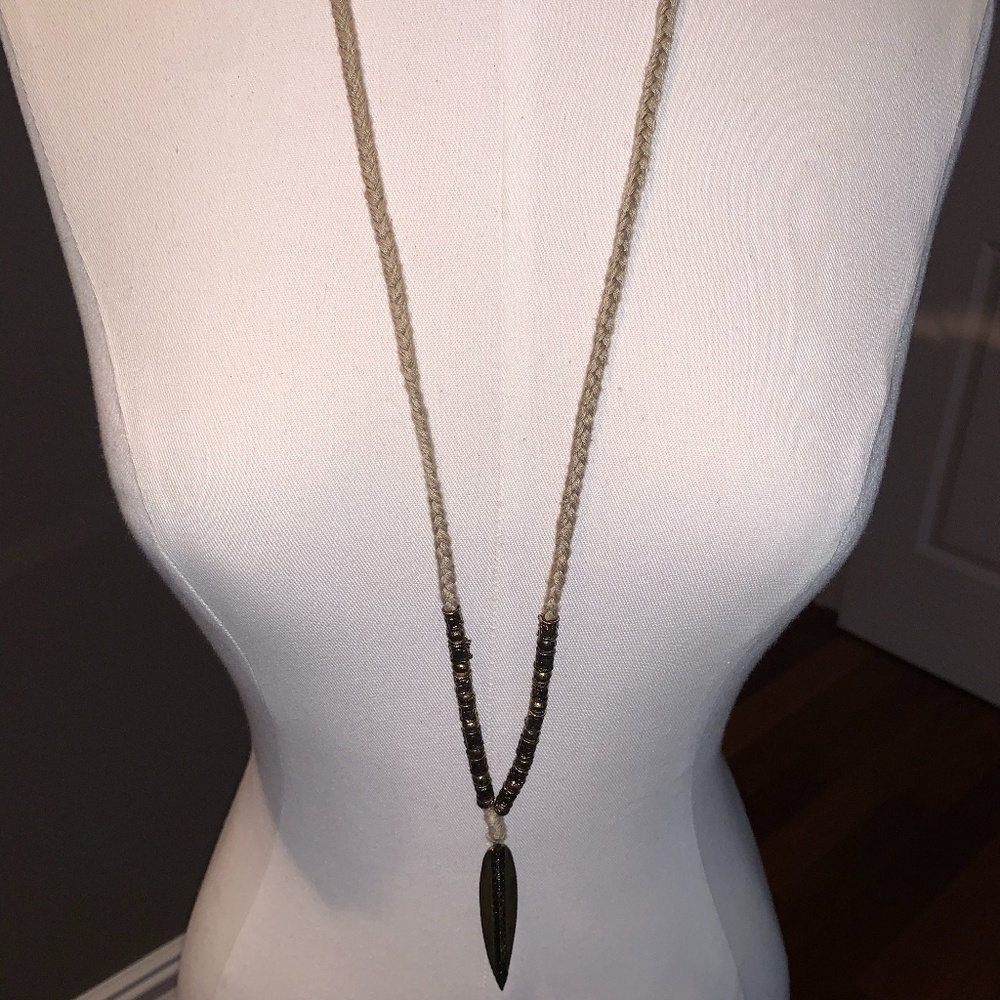 Free People Feather Necklace